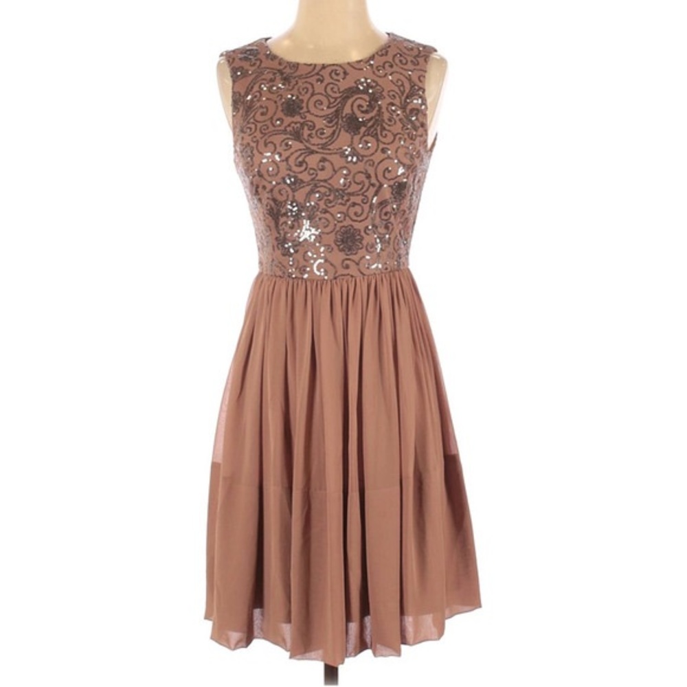 Sequin embellished dress for graduation party or wedding guest